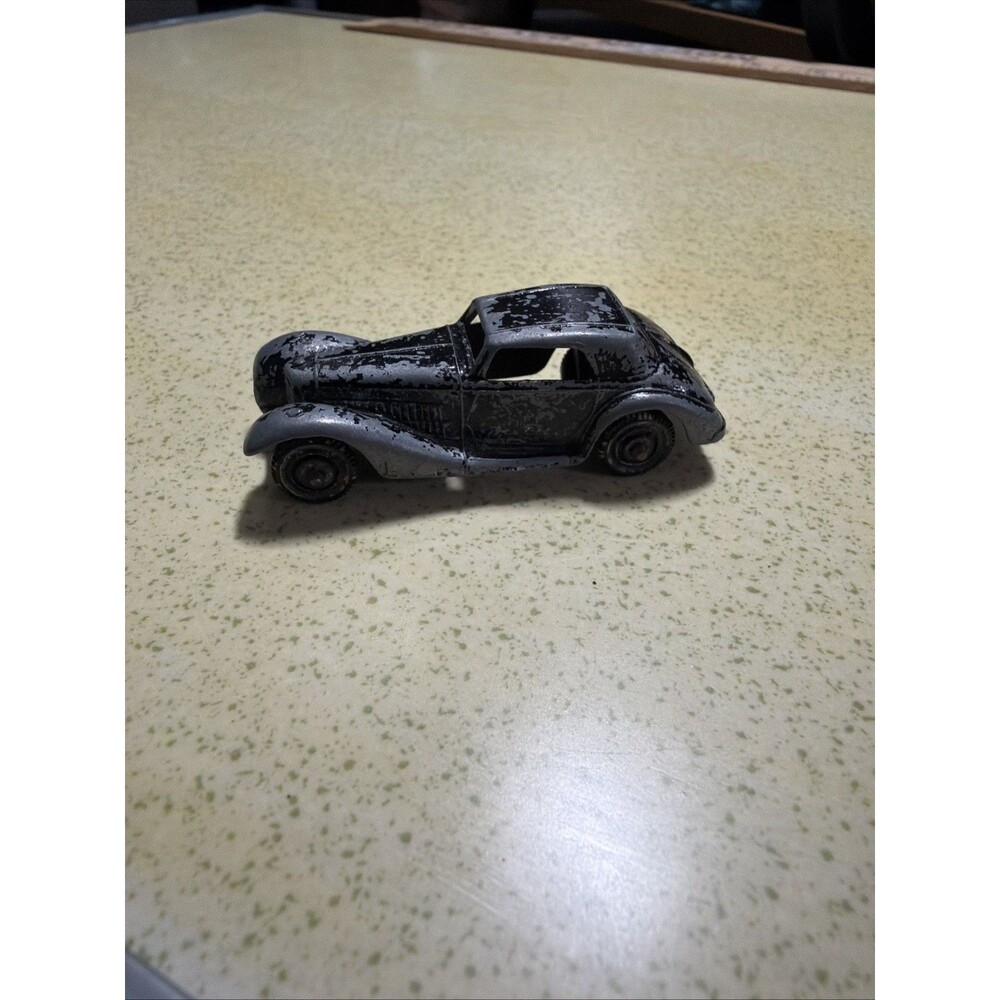 Vintage Tootsie Toy Die Cast Car 1939 Mercedes Benz Coupe Black    3 1/4”